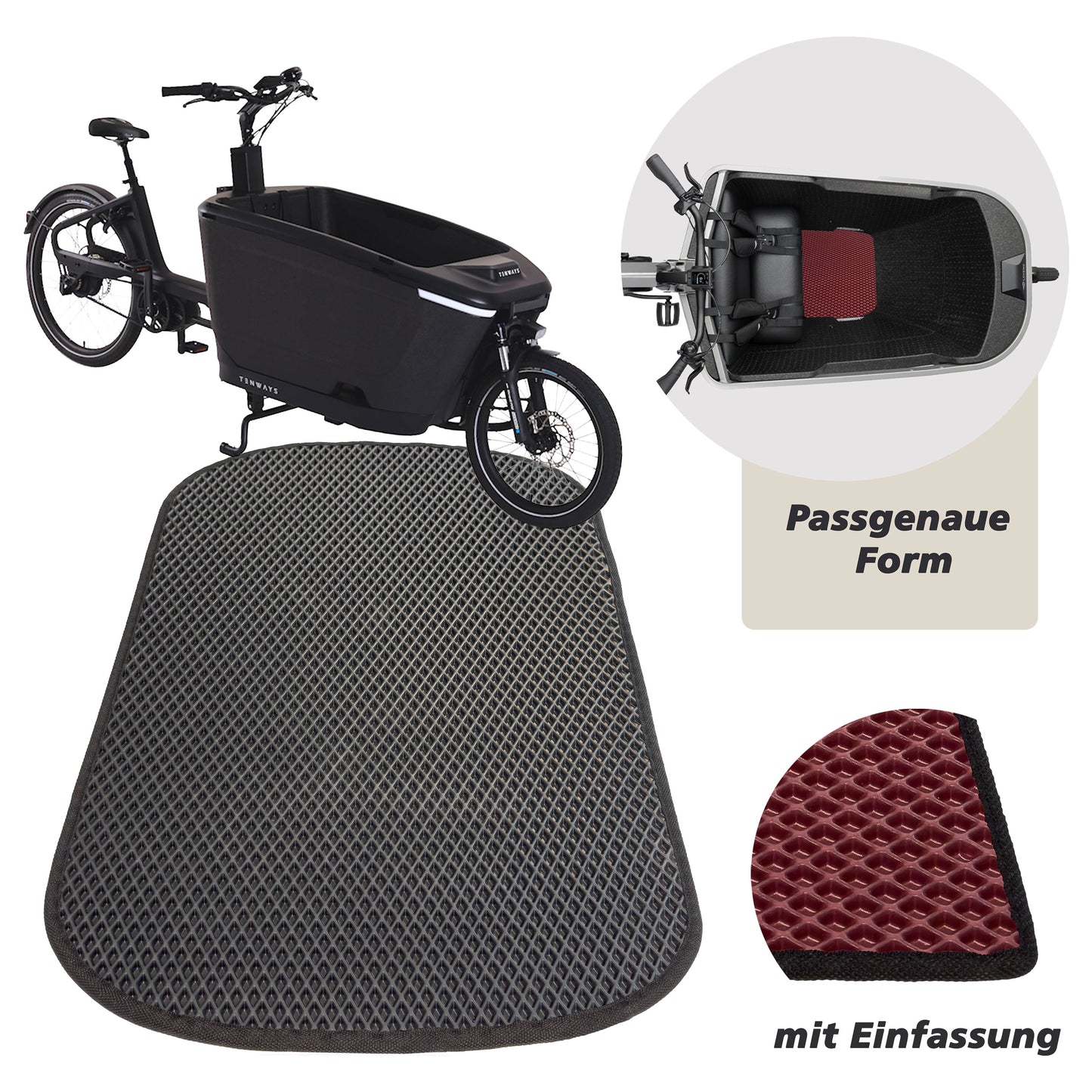 EVA Drive Schutzmatte für Tenways Cargo One – passgenaue Bodenmatte