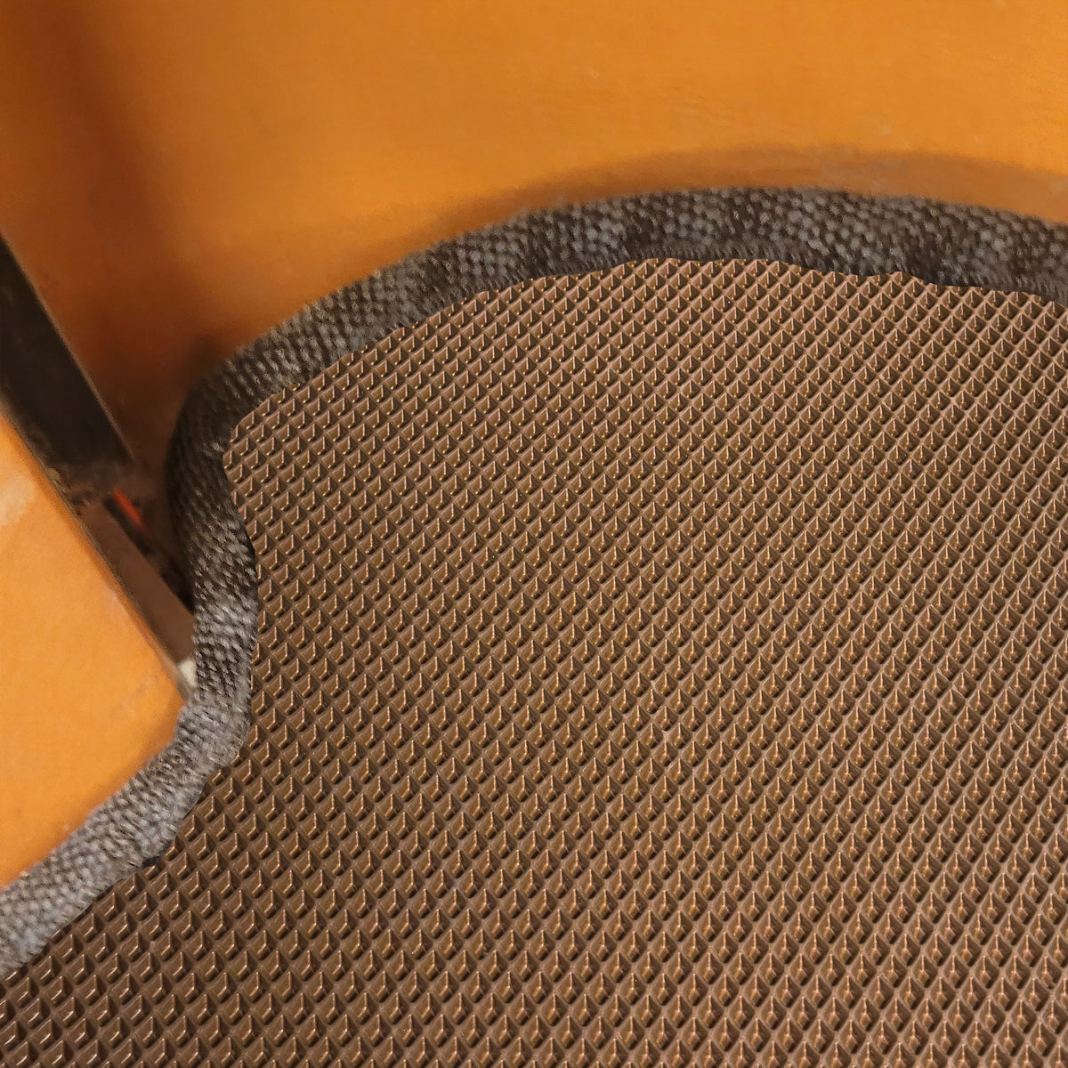 EVA Drive Schutzmatte für Babboe Curve - Braun mit schwarzer Einfassung