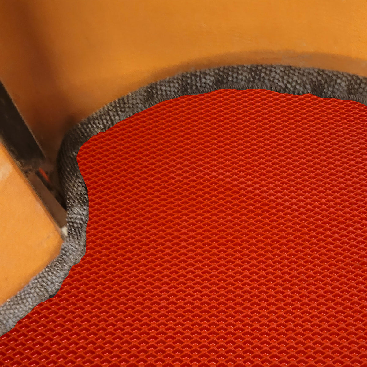EVA Drive Schutzmatte für Babboe Curve - Rot mit schwarzer Einfassung