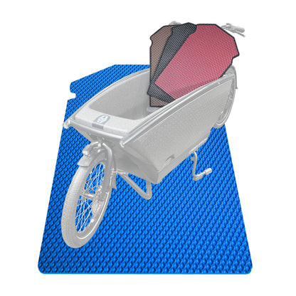 EVA Drive Schutzmatte für Urban Arrow Family mit 1 Sitzbank - Blau ohne Einfassung