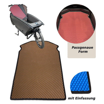 EVA Drive Schutzmatte für Urban Arrow Family mit 1 Sitzbank - Braun mit schwarzer Einfassung