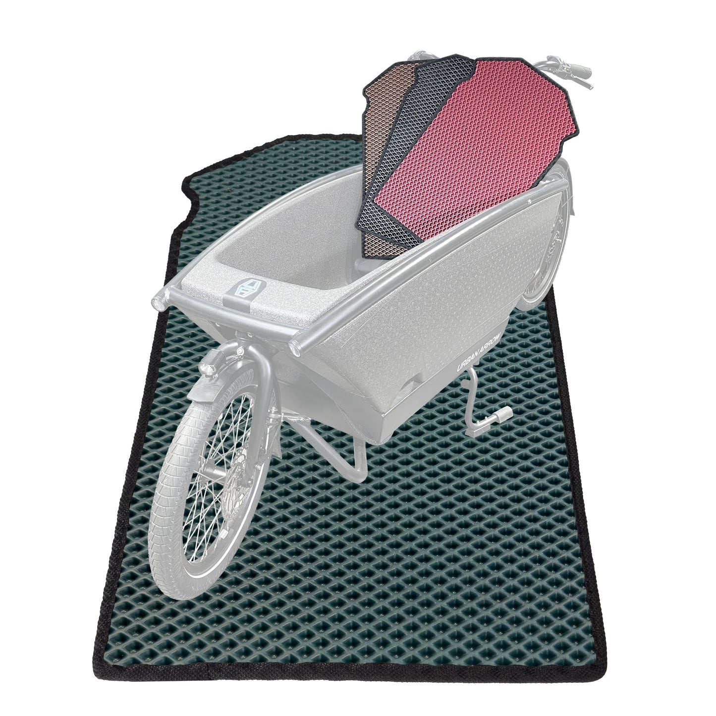 EVA Drive Schutzmatte für Urban Arrow Family mit 2 Sitzbänken - passgenaue Bodenmatte