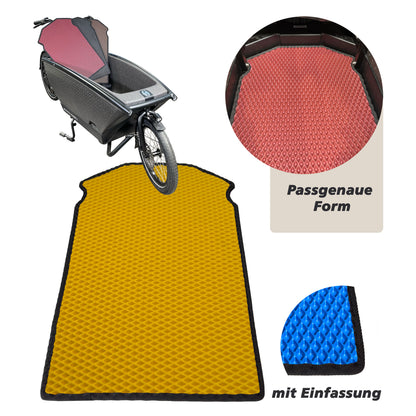 EVA Drive Schutzmatte für Urban Arrow Family mit 1 Sitzbank - Gelb mit schwarzer Einfassung
