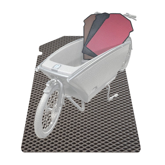 EVA Drive Schutzmatte für Urban Arrow Family mit 1 Sitzbank - Grau ohne Einfassung