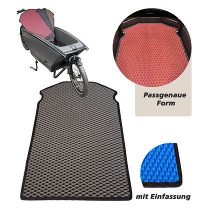 EVA Drive Schutzmatte für Urban Arrow Family mit 1 Sitzbank - Grau mit schwarzer Einfassung