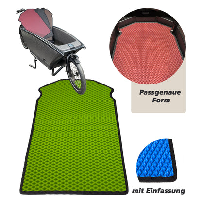 EVA Drive Schutzmatte für Urban Arrow Family mit 1 Sitzbank - Lindgrün mit schwarzer Einfassung