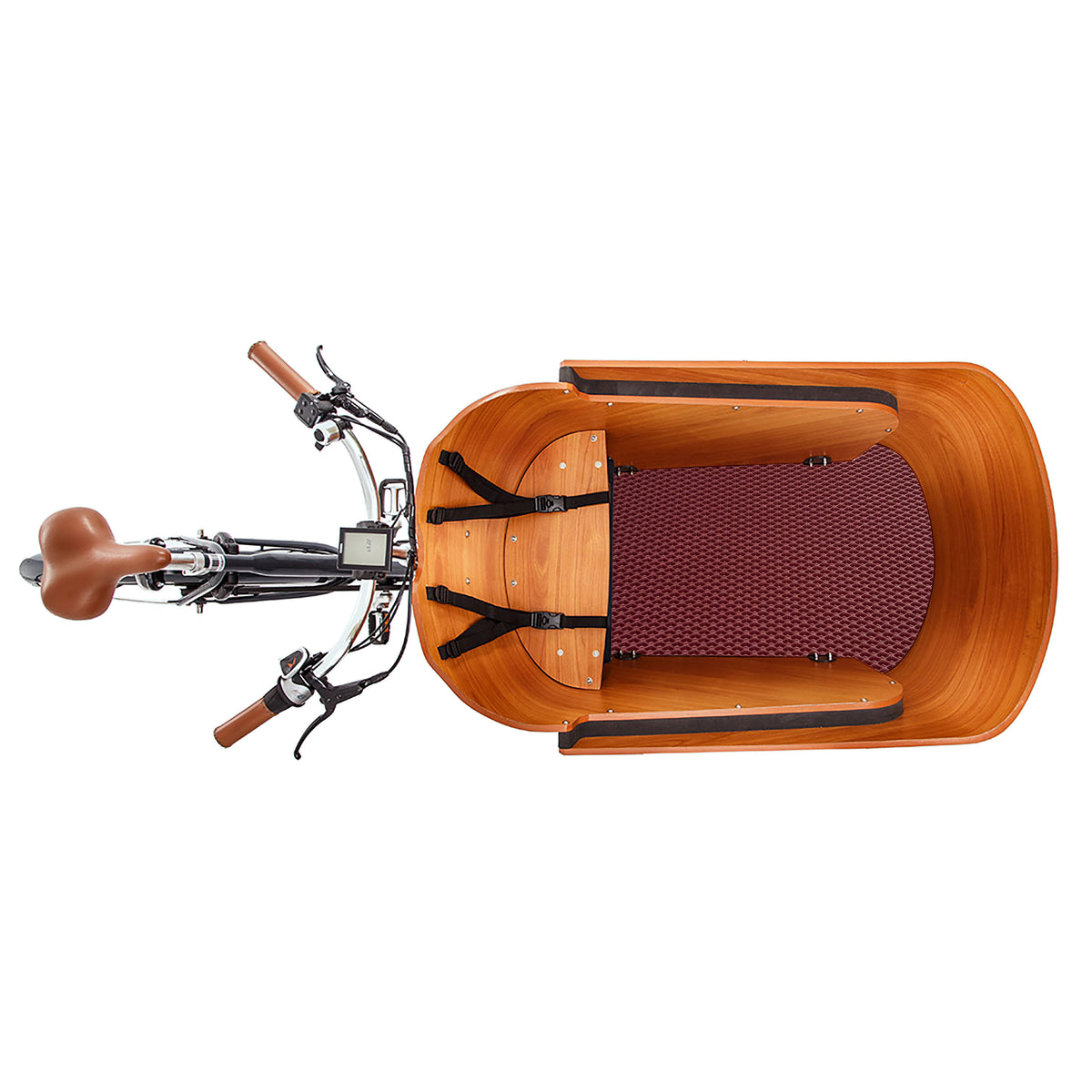 EVA Drive Schutzmatte für Babboe Carve - Bordeaux mit schwarzer Einfassung