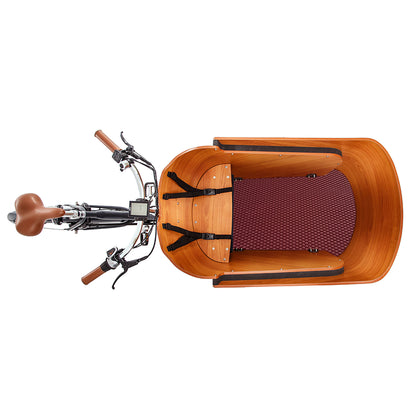 EVA Drive Schutzmatte für Babboe Carve - Bordeaux mit schwarzer Einfassung