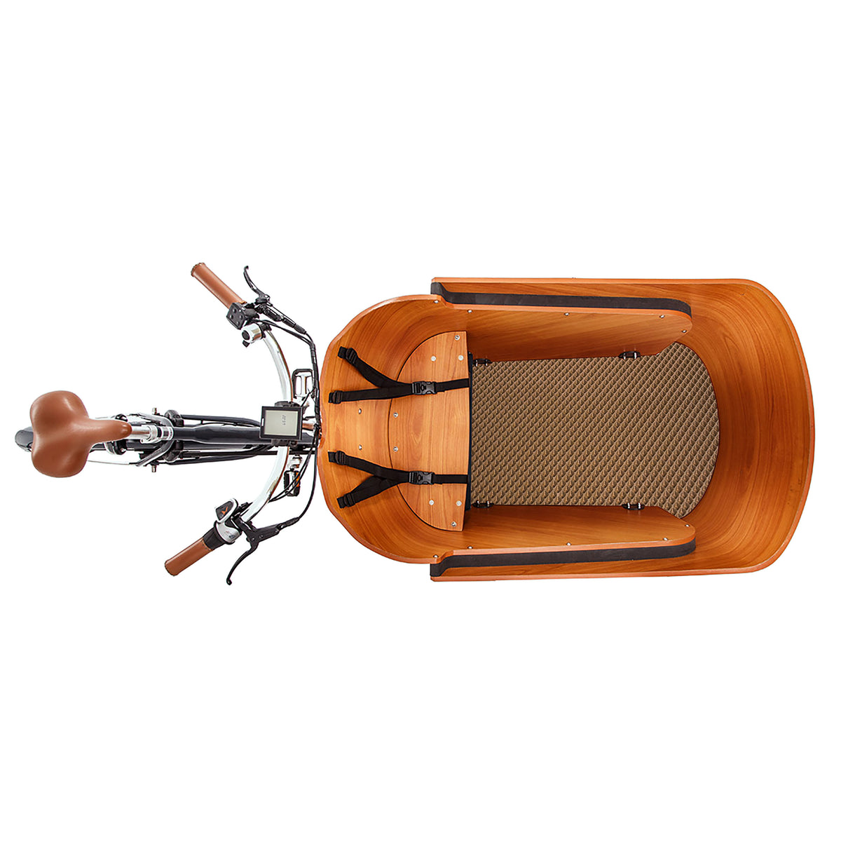 EVA Drive Schutzmatte für Babboe Carve - Braun mit schwarzer Einfassung