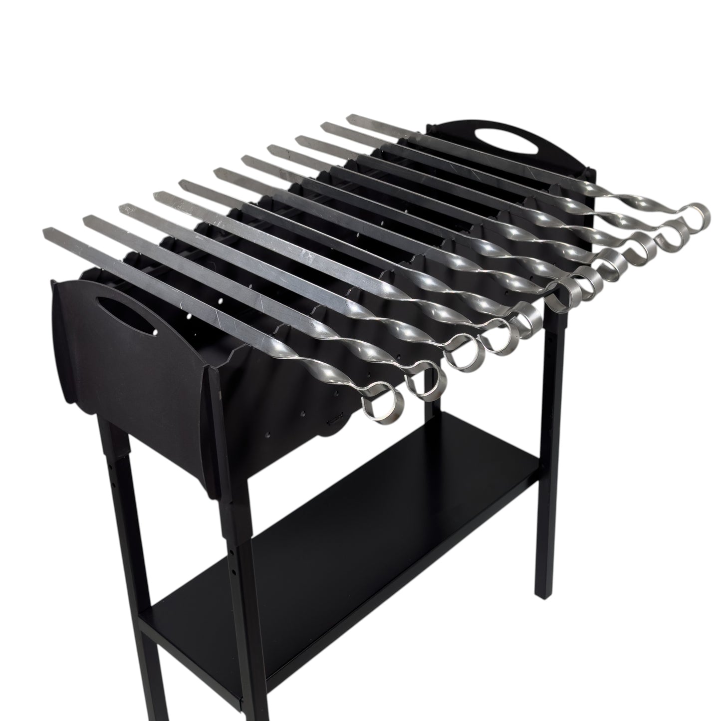 GOROCH Kebabspießae Set aus Edelstahl – 67 cm Schaschlikspieße, 20 mm breit, 3 mm stark, extra stabil für Lammspieße & Hackfleisch, ideal für große Grills & BBQ