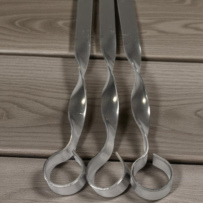 GOROCH Kebabspießae Set aus Edelstahl – 67 cm Schaschlikspieße, 20 mm breit, 3 mm stark, extra stabil für Lammspieße & Hackfleisch, ideal für große Grills & BBQ