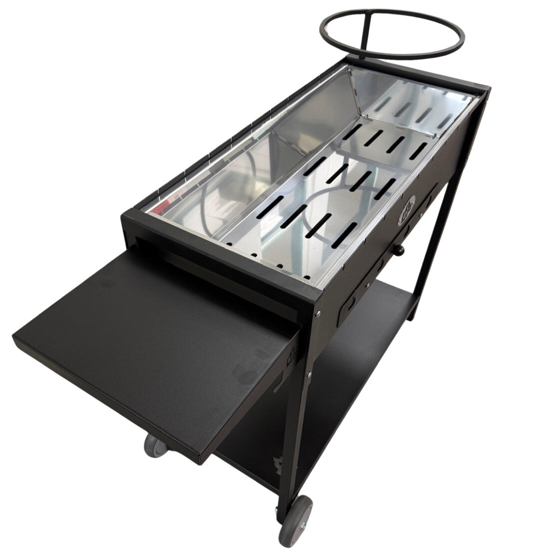 Mangal Batyr 80 Schaschlikgrill aus 2mm Stahl - mit Ablage und Topfhalter, kombinierbar mit Kazan