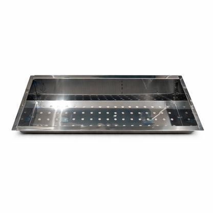 Mangal Astana Edelstahl 2mm mit höhenverstellbarem Grillrost - klappbarer Schaschlikgrill mit Ablagen