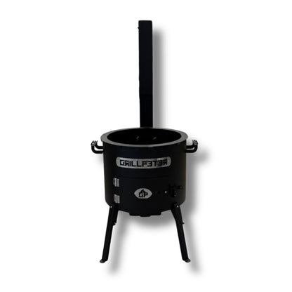 Utschak Asamat Ø45 cm Feuerofen für Kazan mit Rauchrohrabzug - Uchag aus Stahl für 8-22 Liter, ohne Kazan