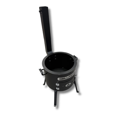 Utschak Asamat Ø45 cm Feuerofen für Kazan mit Rauchrohrabzug - Uchag aus Stahl für 8-22 Liter, ohne Kazan